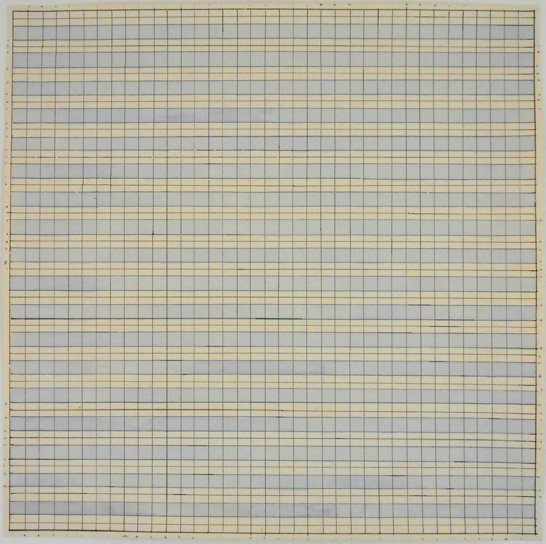 Agnes Martin (1912-2004) Ink & Watercolor (1 of 2)