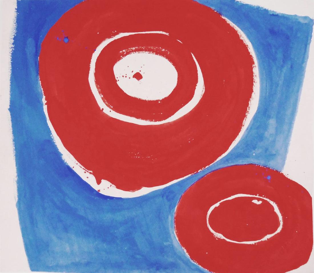 Jiro Yoshihara (1905-1972) Watercolor & Gouache (1 of 3)