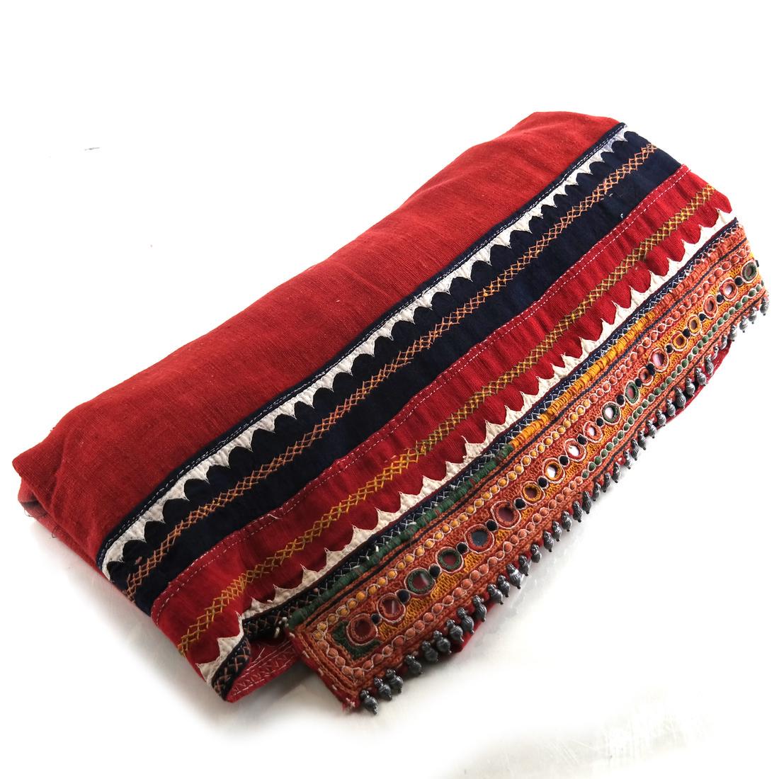 Vintage Persian Cape: Persian cape with hand decorated collar, probably circa early-mid 20th century.
