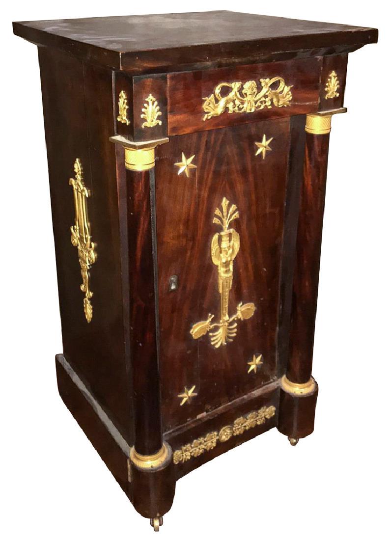 French Empire Mahogany Night Stand, Circa 1810 (1 of 5)