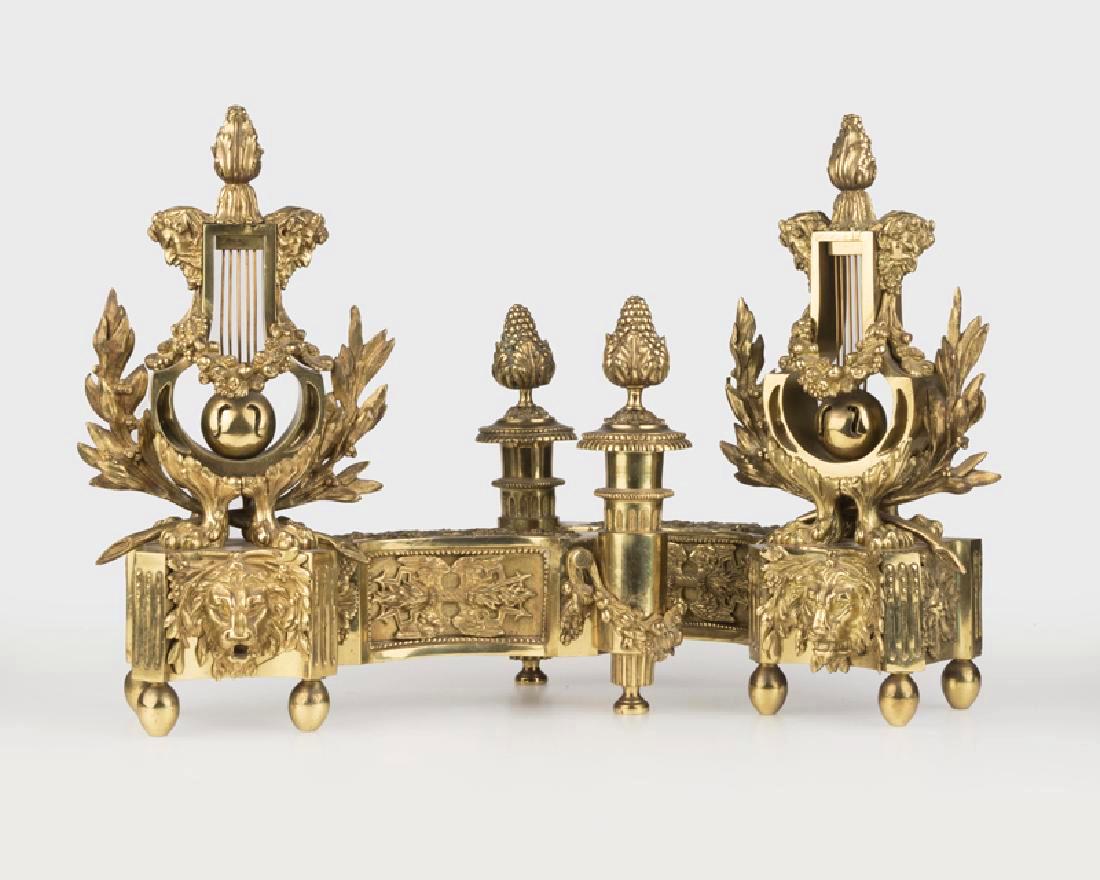 Pair Of Louis XVI-Style Fireplace Chenets (1 of 3)