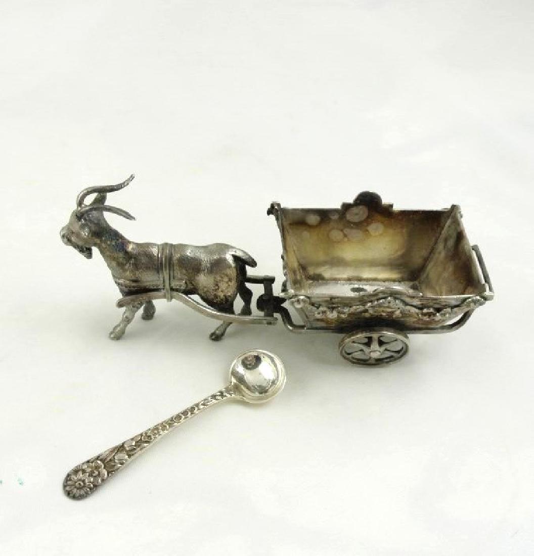 European Figural Sterling Silver Salt Cellar (1 of 3)