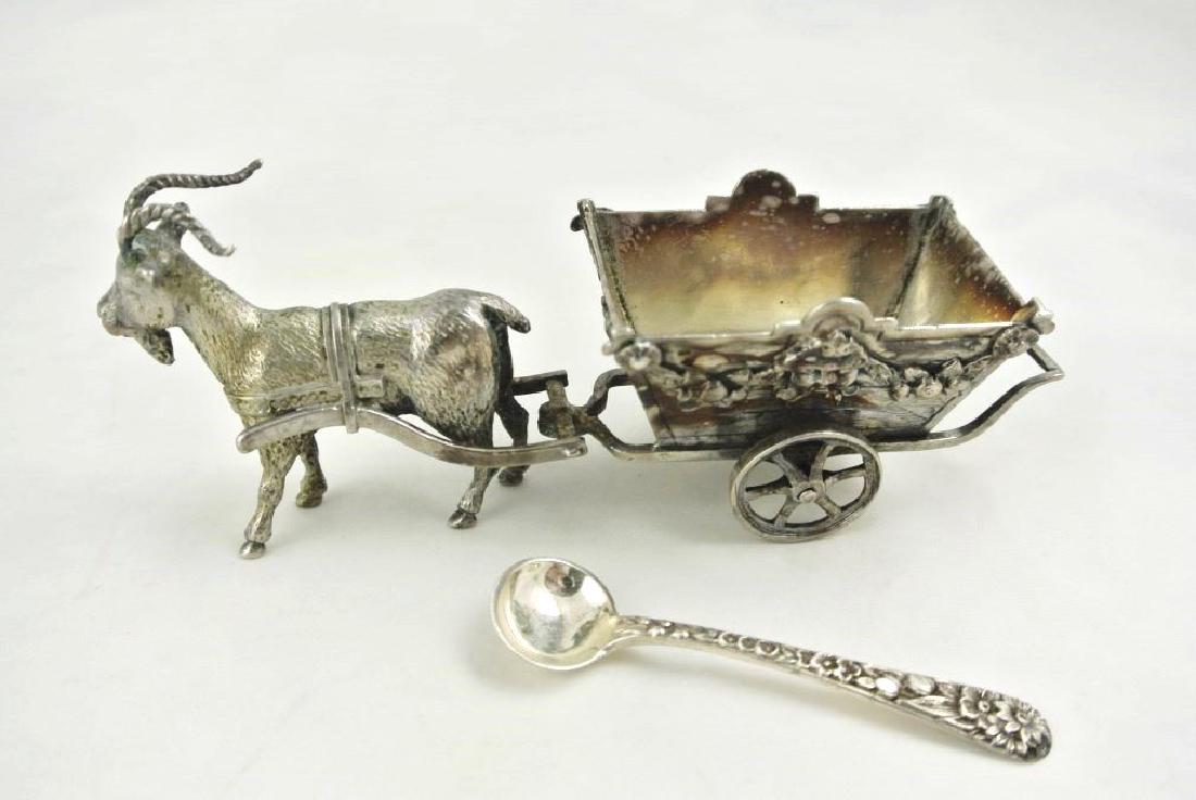 European Figural Sterling Silver Salt Cellar (1 of 2)