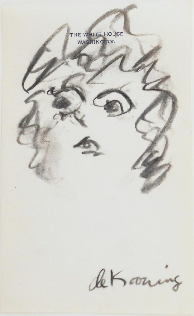 Willem De Kooning (1904-1997) Charcoal Drawing (1 of 3)