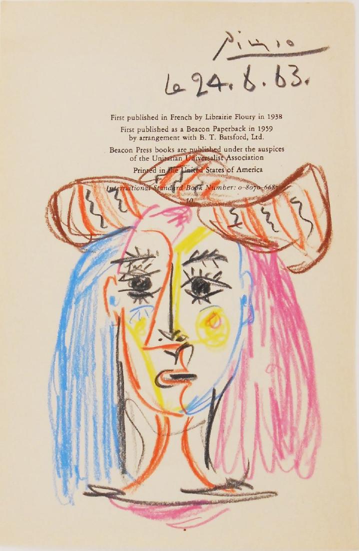 Pablo Picasso (1881-1973) Title Page Drawing (1 of 3)