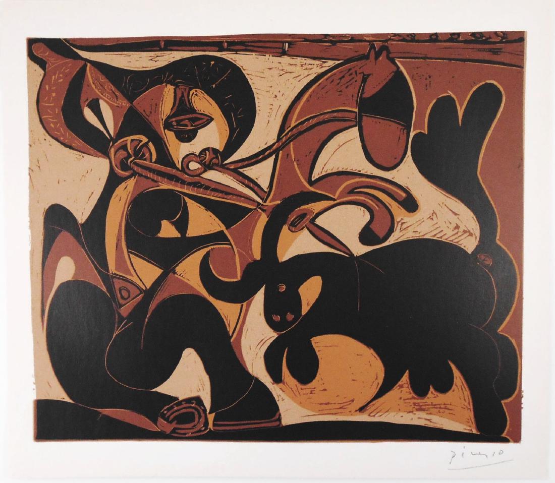 Pablo Picasso (1881-1973) Linoleum Cut (1 of 2)