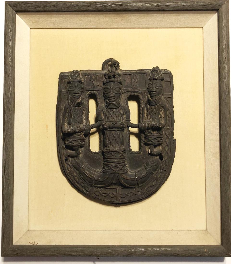 Antique African Bronze Plaque (1 of 2)