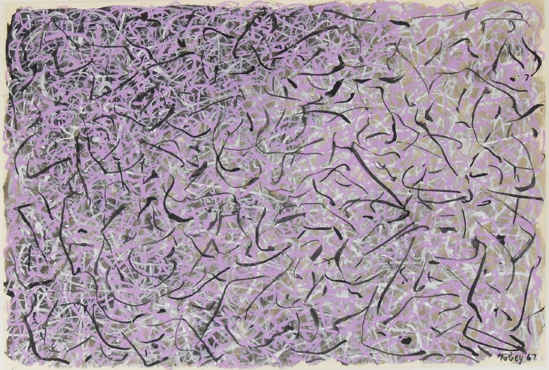 Mark Tobey (1890-1976) Gouache (1 of 2)