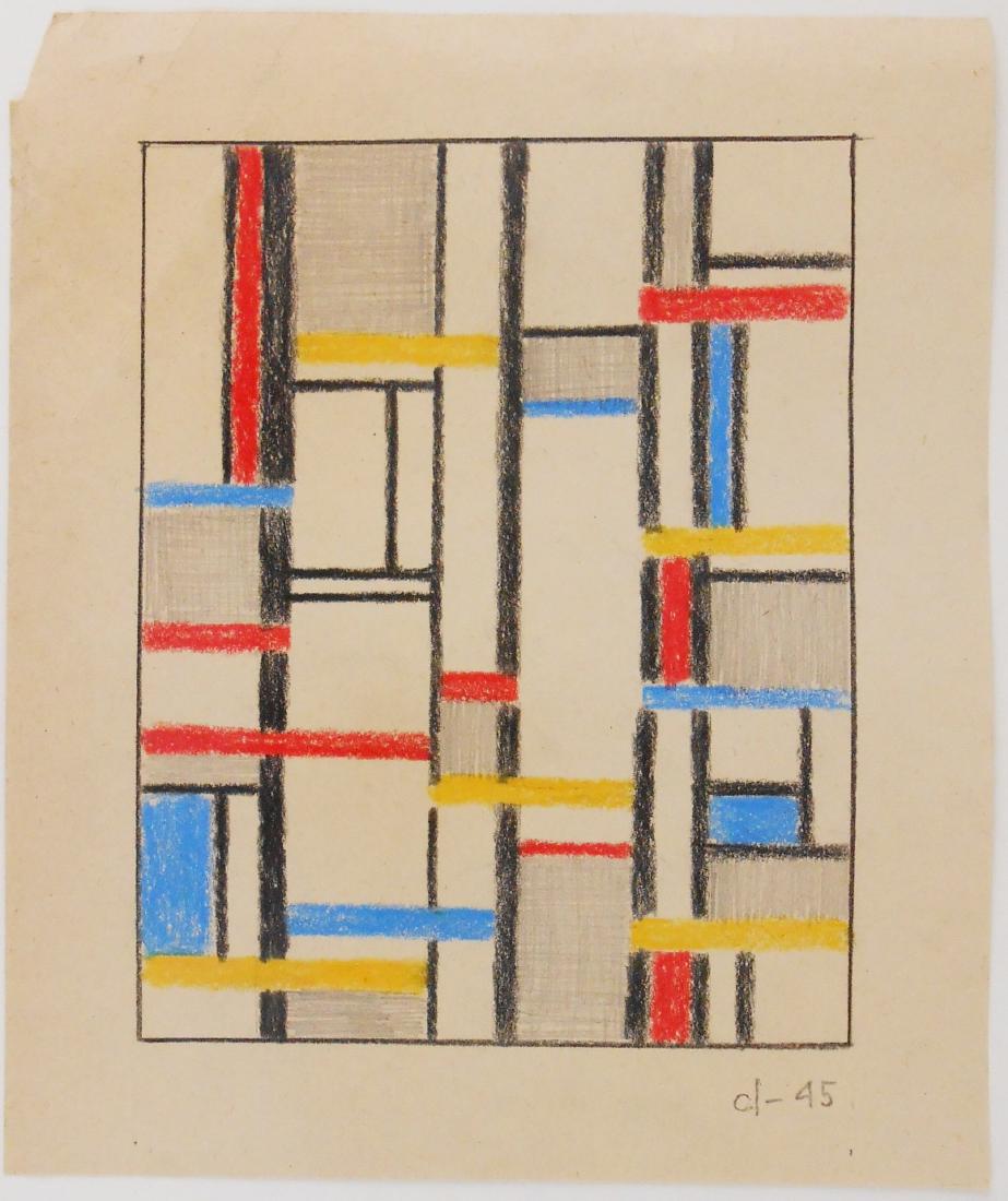 Burgoyne Diller (1906-1965) Colored Pencil (1 of 2)