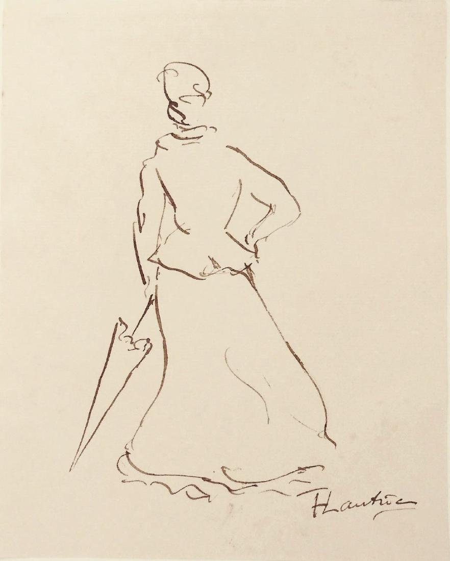 Henri De Toulouse-lautrec (1864-1901) Ink Sketch (1 of 2)