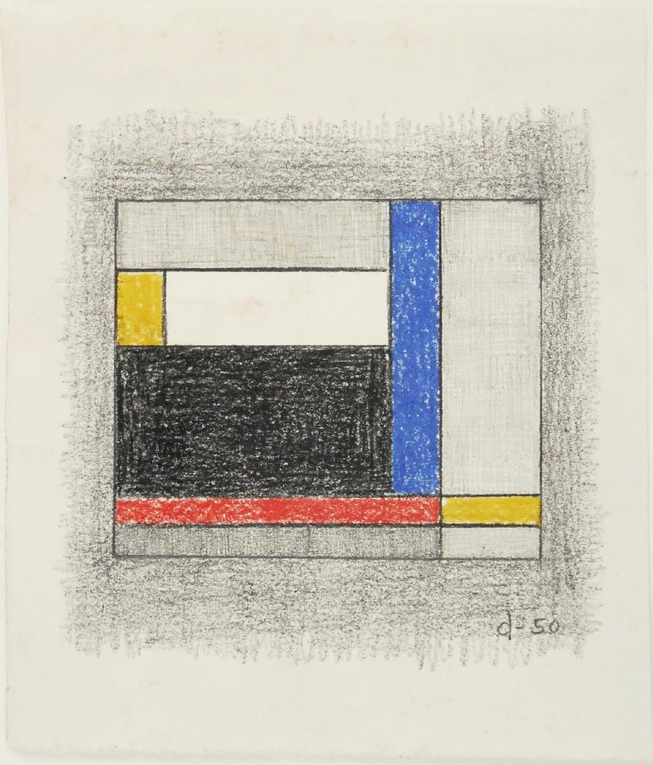 Burgoyne Diller (1906-1965) Colored Pencil (1 of 2)