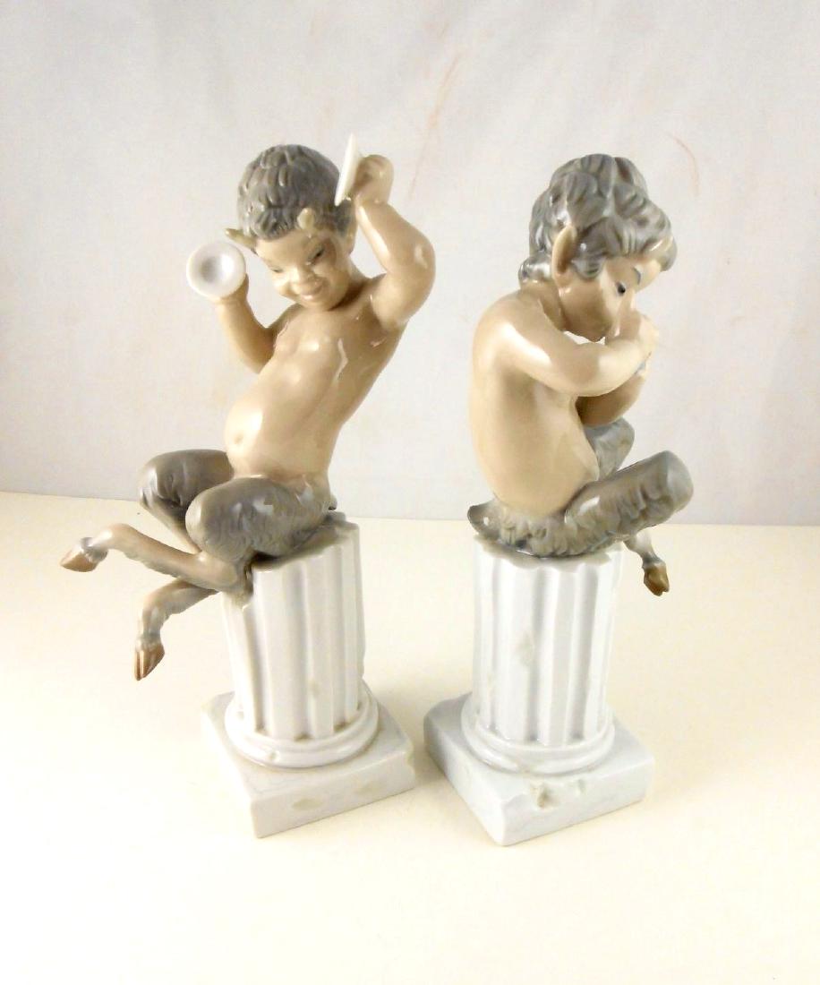 Pair Of LLadro Porcelain Faun Figurines (1 of 2)