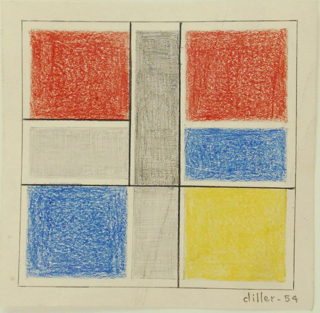 Burgoyne Diller (1906-1965) Colored Pencil (1 of 2)