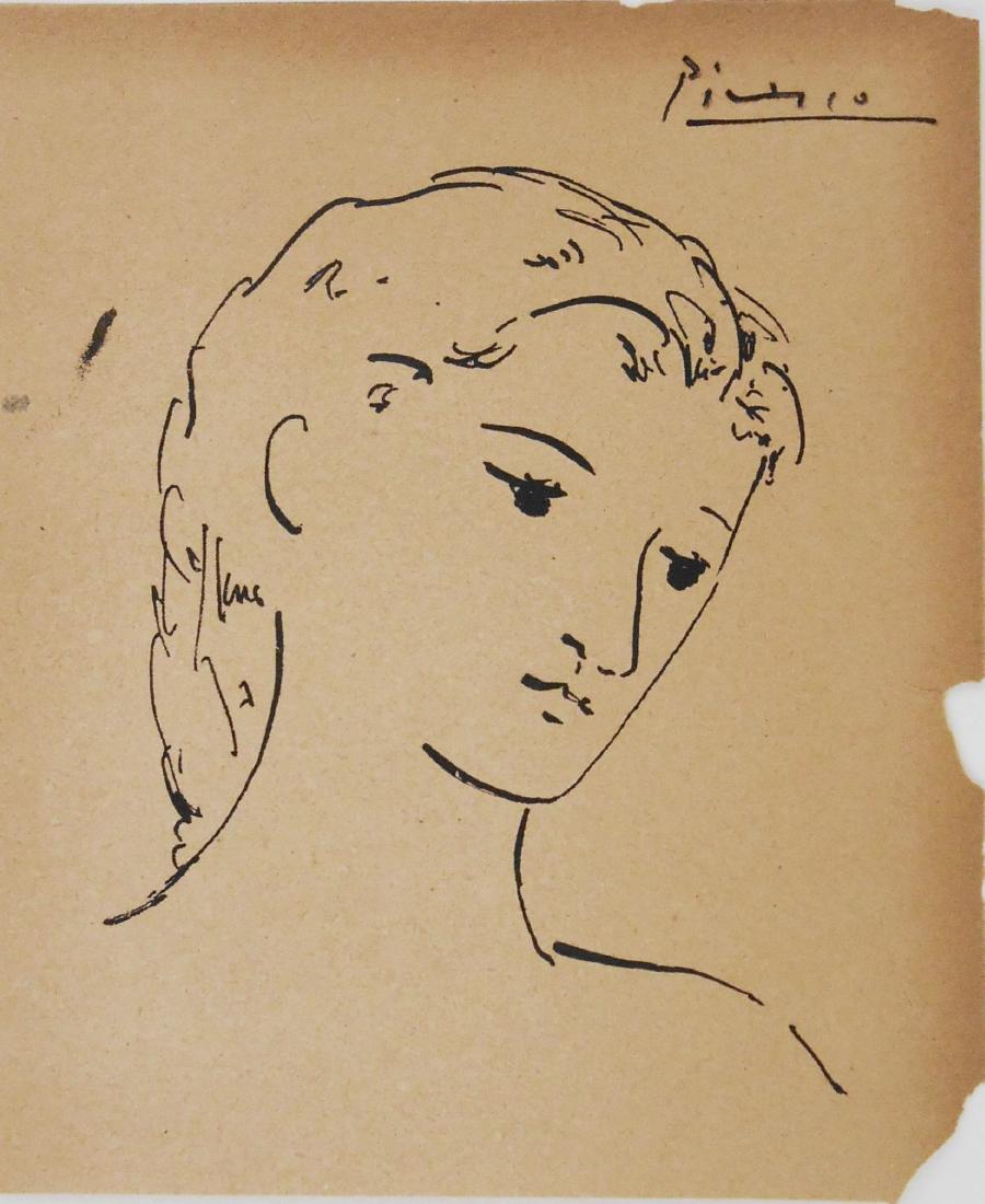 Pablo Picasso (18811973) Pen & Ink Drawing