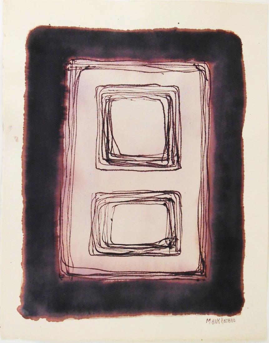 Mark Rothko (1903-1970) Ink On Paper (1 of 2)