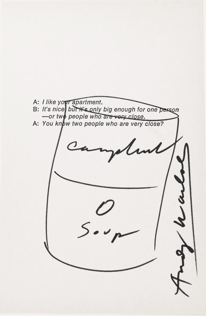 Andy Warhol (1928-1987) Soup Can Drawing (1 of 1)