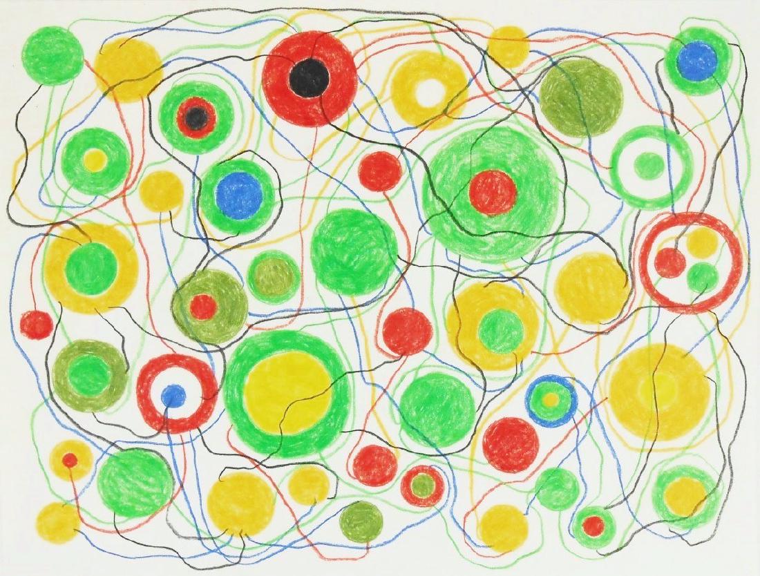 Atsuko Tanaka (1932-2005) Colored Pencil Drawing (1 of 2)