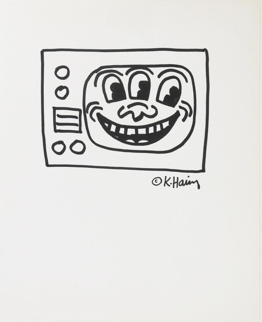 Keith Haring (1958-1990) TV Face Drawing (1 of 1)