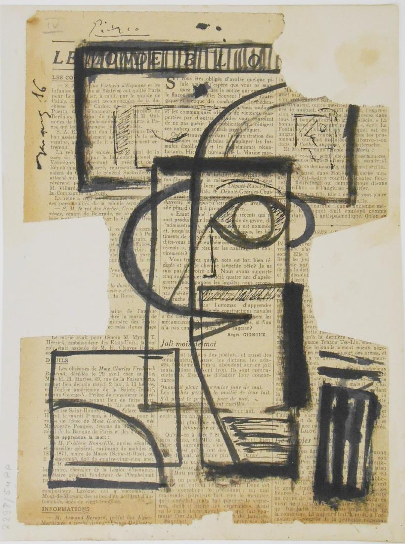 Pablo Picasso (18811973) Newspaper Collage