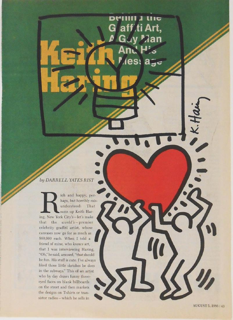 Keith Haring (1958-1990) Felt Pen Sketch (1 of 1)