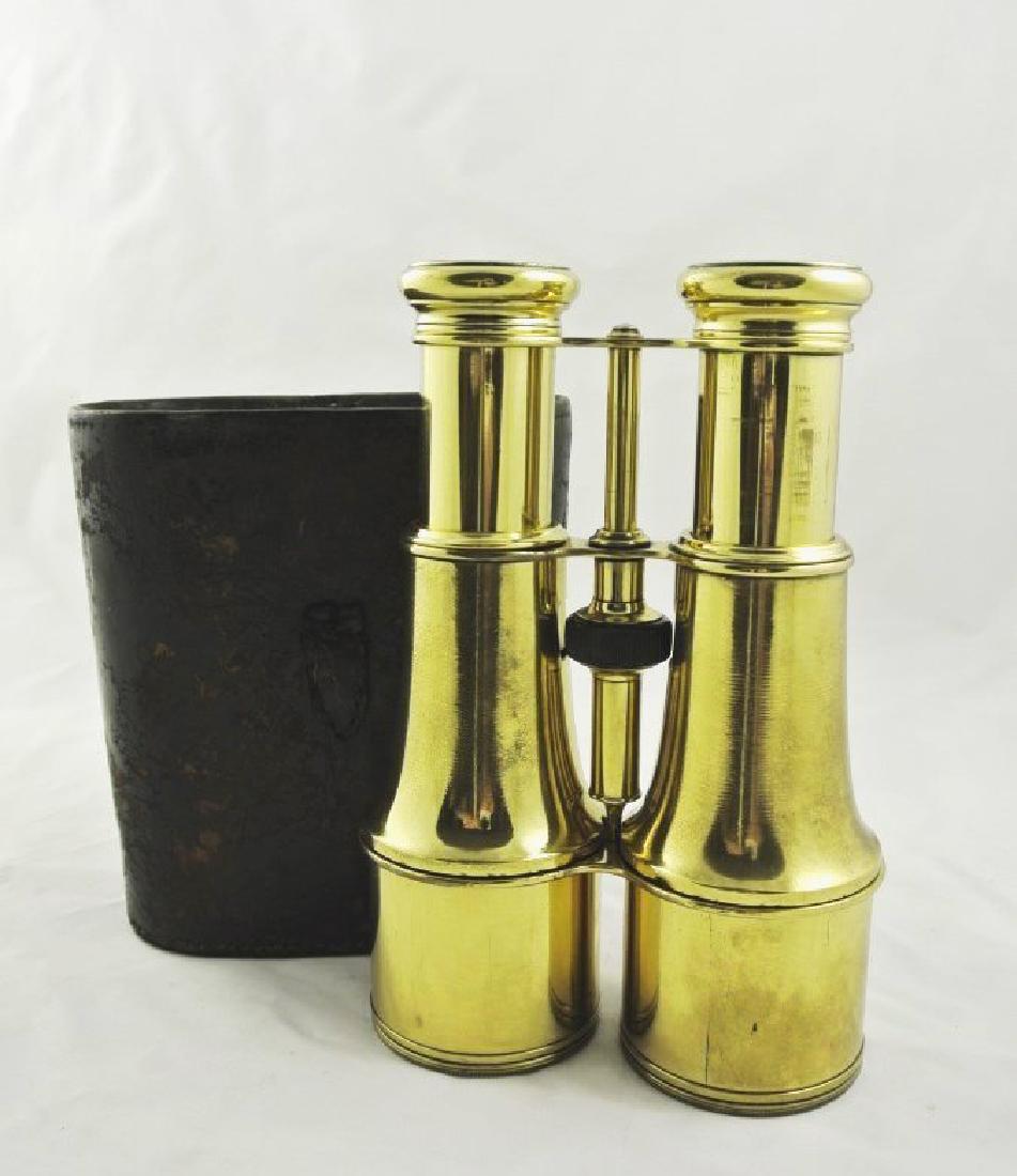 Antique French Brass Binoculars, 19th Century (1 of 4)