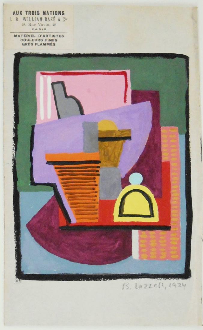 Blanche Lazzell (1878-1956) Gouache, Ca. 1924 (1 of 3)