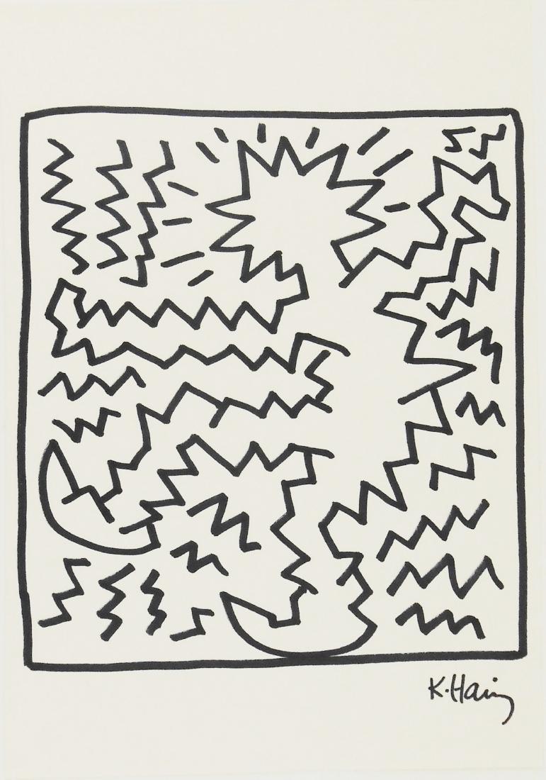 Keith Haring (1958-1990) Black Marker Pen Drawing (1 of 1)