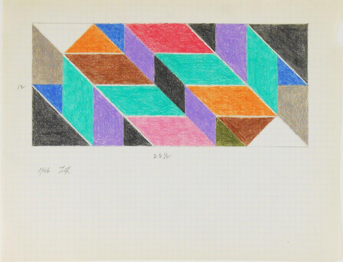 Larry Zox (1937-2006) Colored Pencil Drawing (1 of 2)