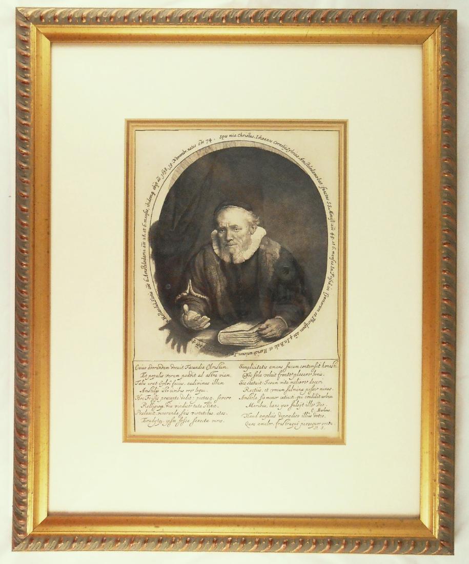 Rembrandt Harmensz Van Rijn (1606-1669) Etching (1 of 1)