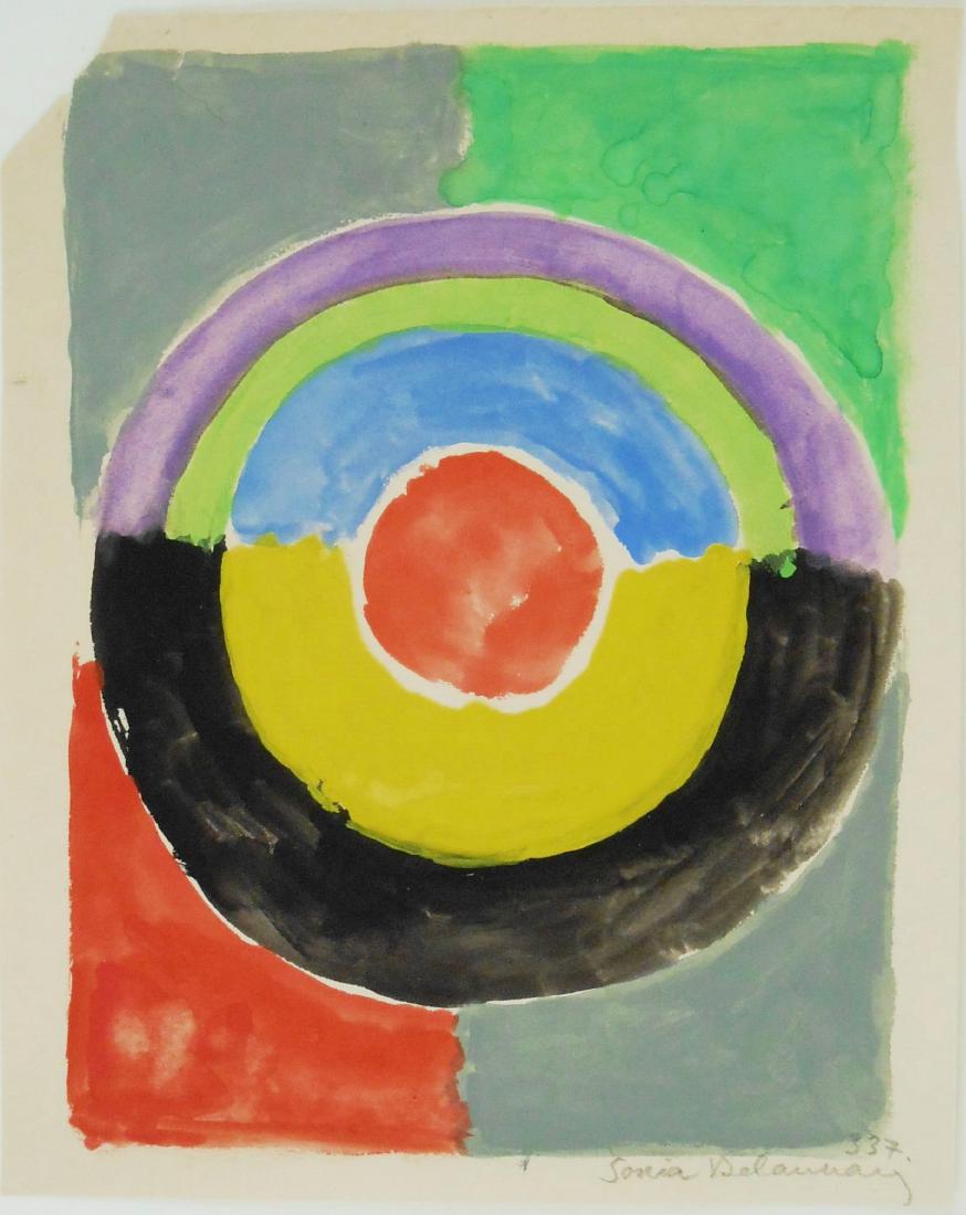 Sonia Delaunay (1885-1979) Watercolor & Gouache (1 of 1)