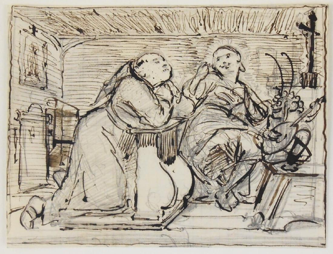 19th Century Pen & Ink Drawing (1 of 1)