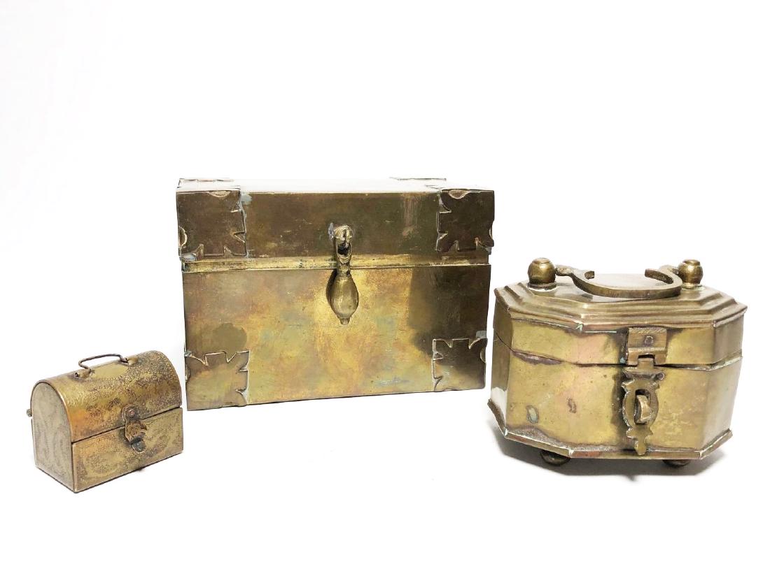 Middle Eastern Vintage Brass Boxes (3) (1 of 3)