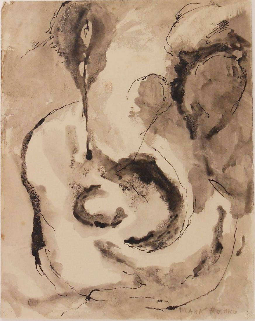 Mark Rothko (1903-1970)  Ink & Wash (1 of 2)