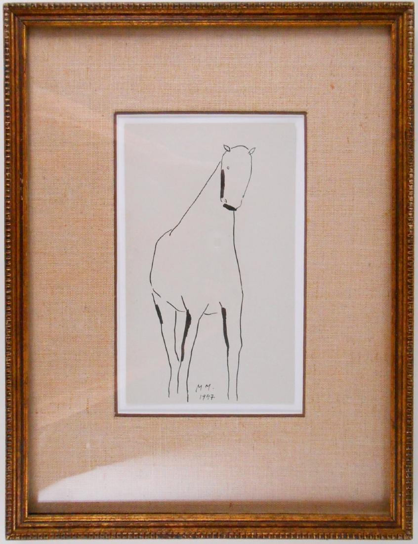 Marino Marini (1901-1980) Pen & Ink Drawing (1 of 2)