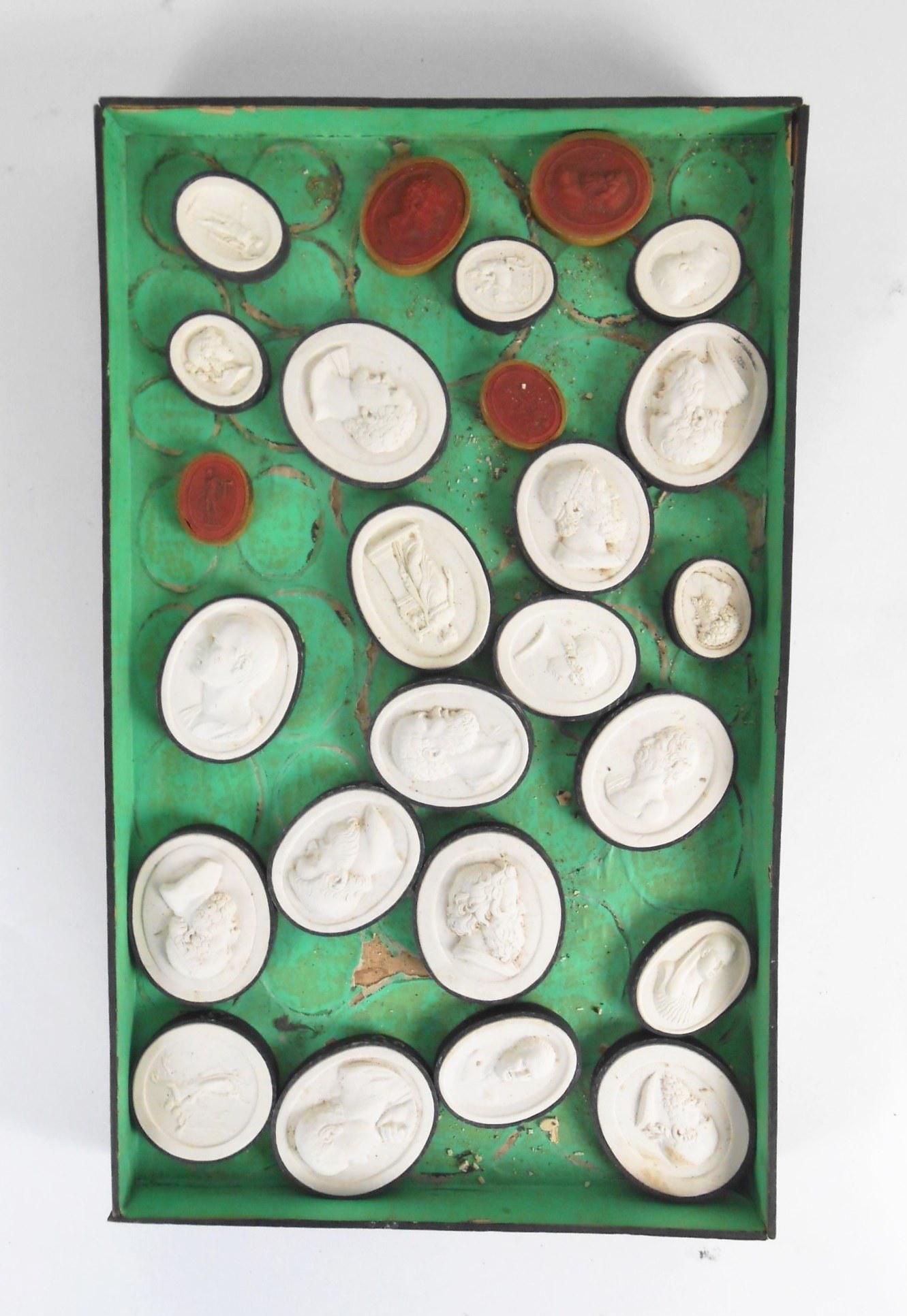 Group Of Grand Tour Medallions: Group of grand tour plaster medallions, 19th century. Various sizes.