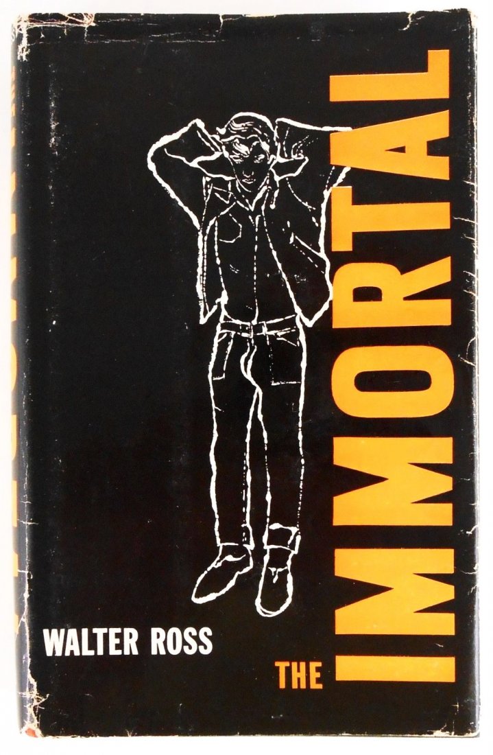 The Immortal, First Edition: The Immortal by Walter Ross. Simon & Schuster, New York, 1958. Hard cover. Dust jacket has been repaired in areas. First edition, first printing, early Andy Warhol designed dust jacket with his illust