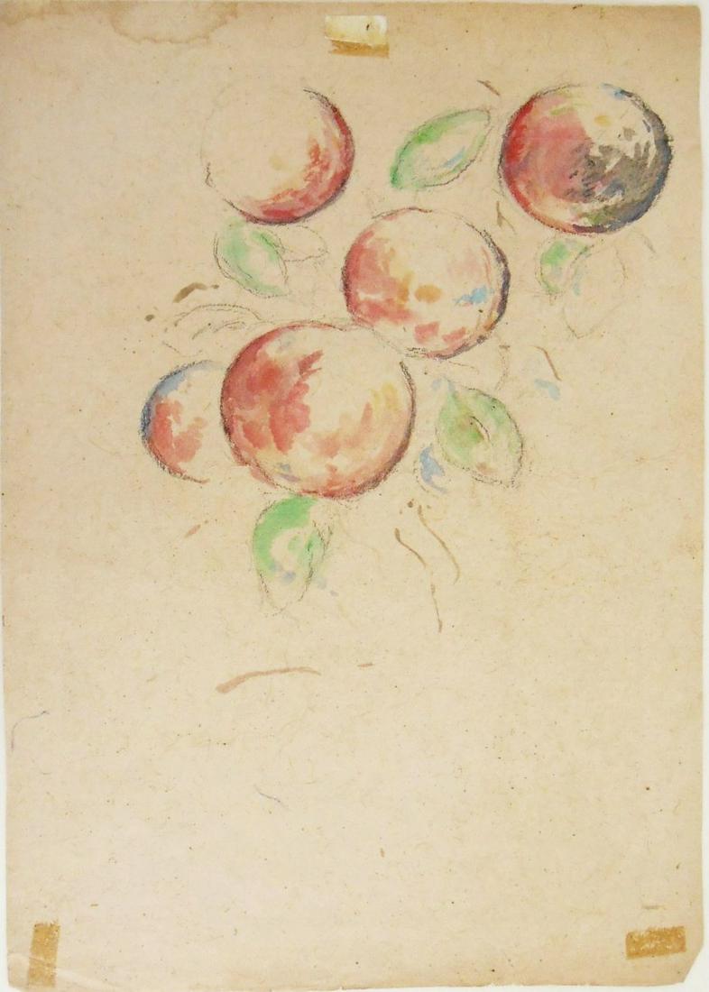 Paul Cezanne (1839-1906) Watercolor Study (1 of 2)