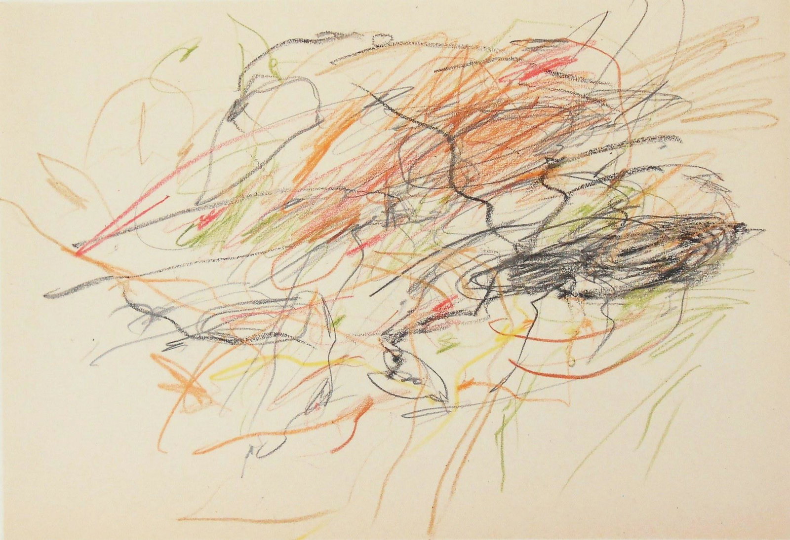 Cy Twombly (1928-2011) Pencil & Crayon Drawing (1 of 2)
