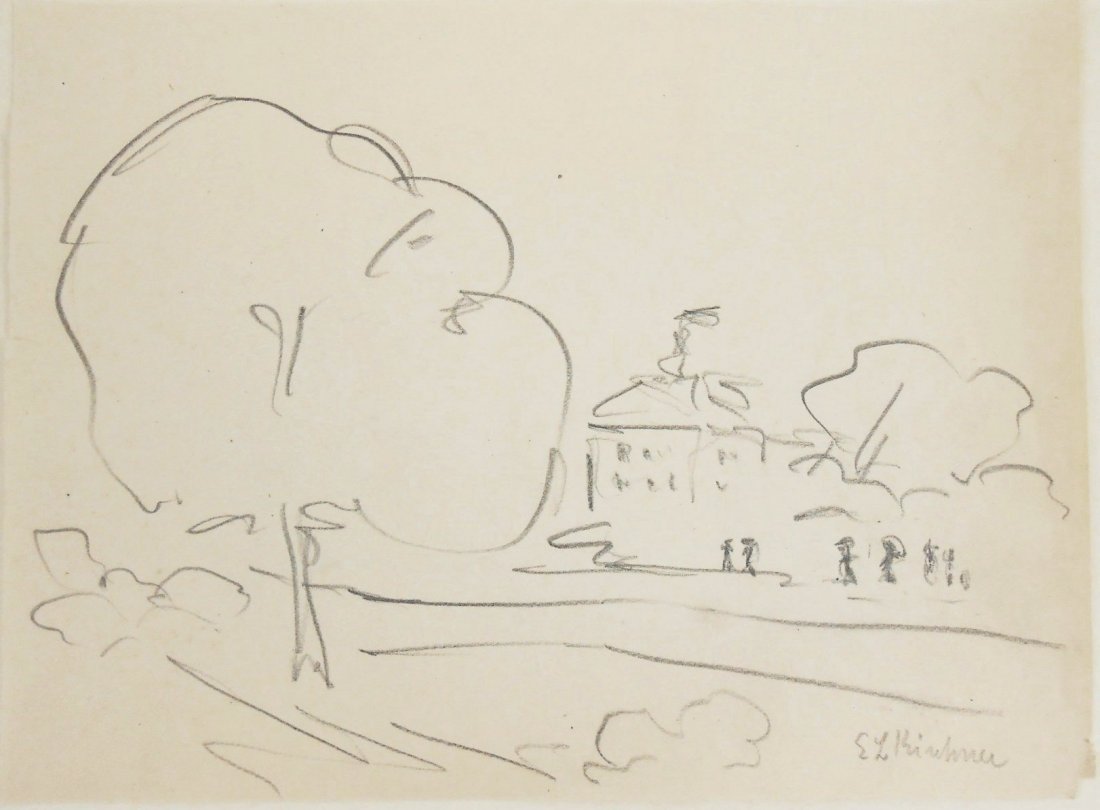 Ernst Ludwig Kirchner (1880-1938) Pencil Drawing (1 of 2)