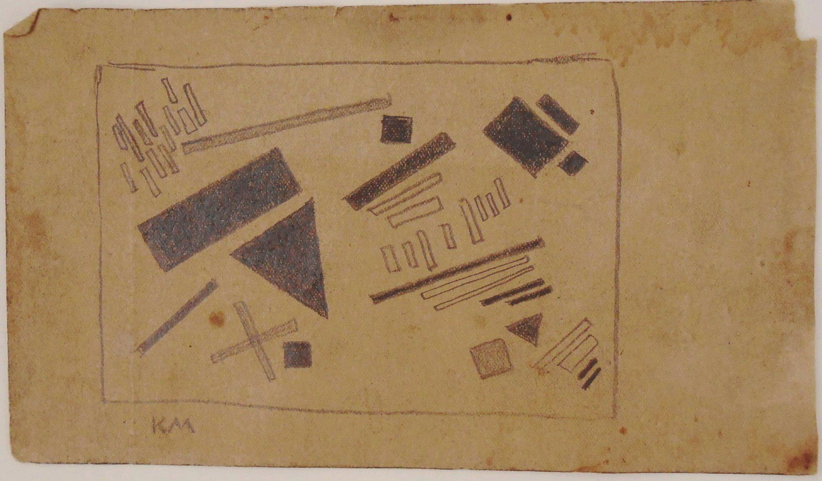Kasimir Malevich (1878-1935) Suprematist Drawing (1 of 2)
