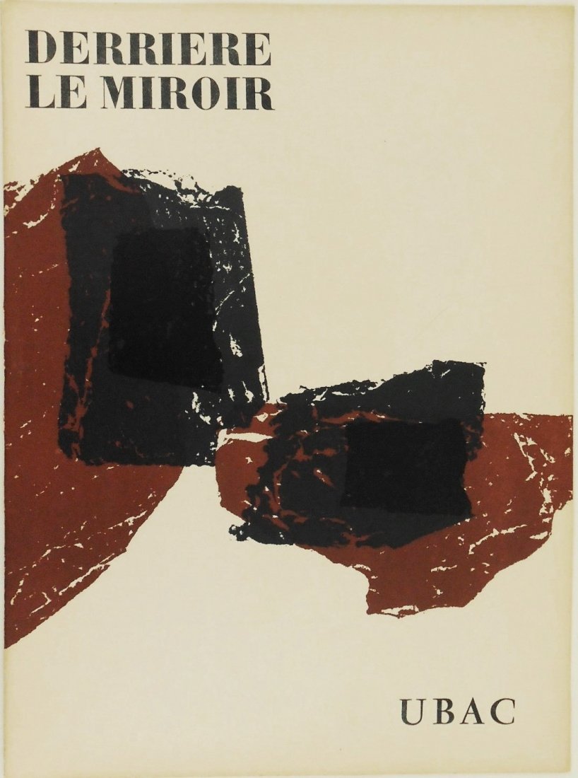 Raoul Ubac (1910-1985) Color Lithograph: Original color lithograph by Raoul Ubac (1910-1985). Created for the front cover of "Derriere Le Miroir", 1958. Unsigned. 15 x 11 inches. Very good condition. Sold unframed. Derriere Le Miroir (Behind