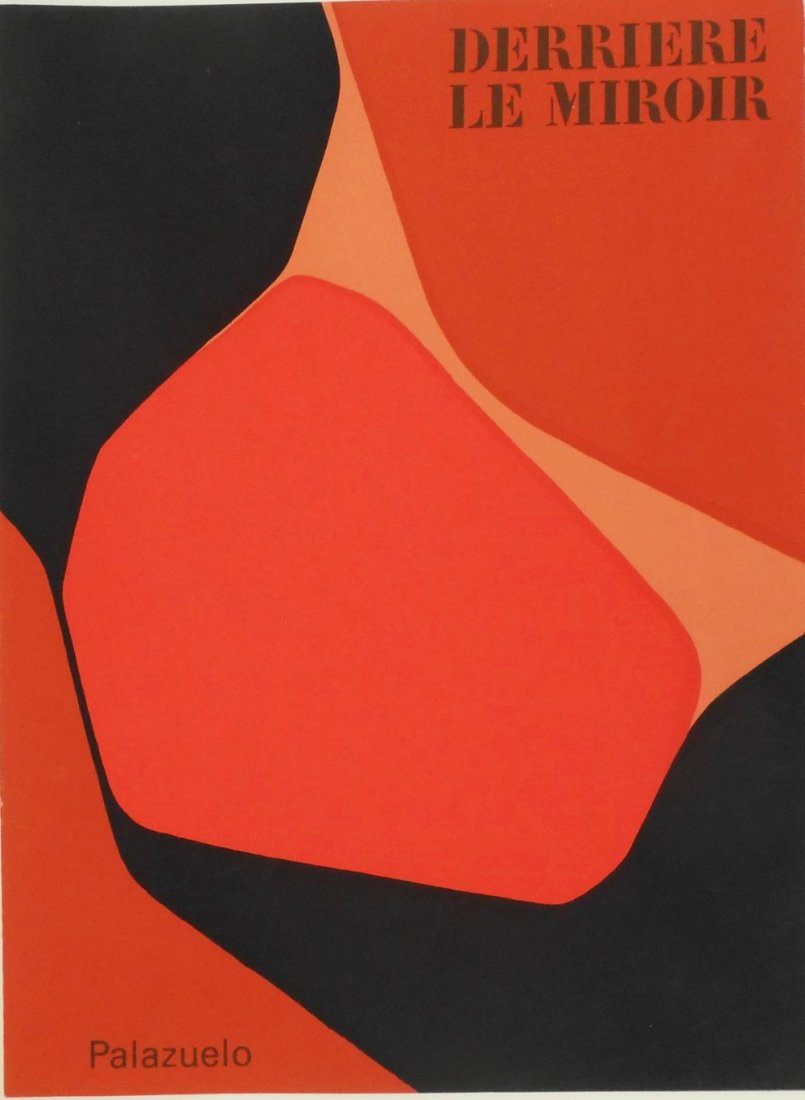 Pablo Palazuelo (1916-2007) Color Lithograph: Original color lithograph, untitled, by Pablo Palazuelo (1916-2007). Printed in 1963 as the front cover for "Derriere Le Miroir". Unsigned. 15 x 11 inches. Very good condition. Sold unframed. Derriere