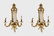 Pair Gilt Bronze Wall Sconces, Louis XV Style