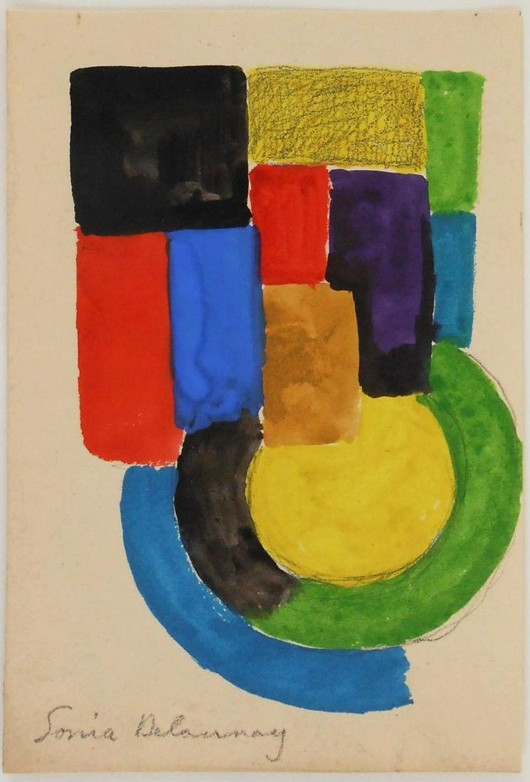 Sonia Delaunay (1885-1979) Watercolor (1 of 2)