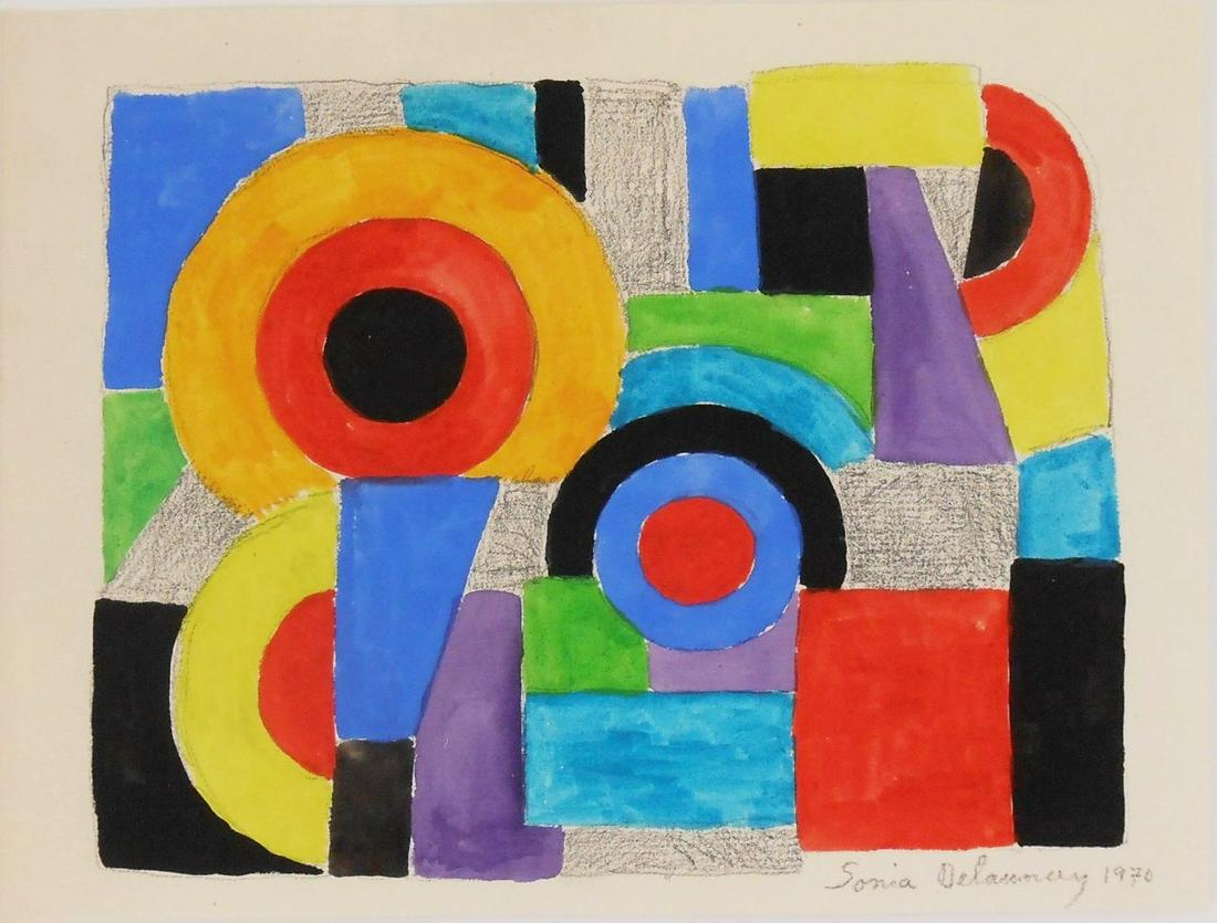 Sonia Delaunay (1885-1979) Watercolor (1 of 2)