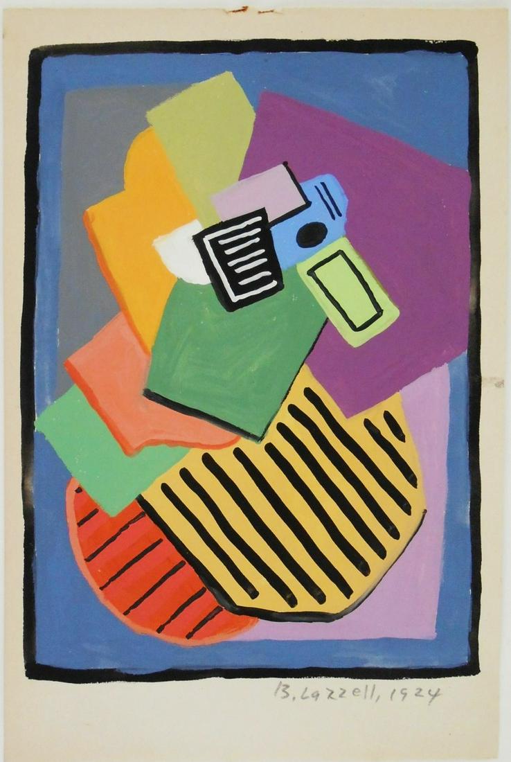 Blanche Lazzell (1878-1956) Sketchbook Gouache (1 of 2)