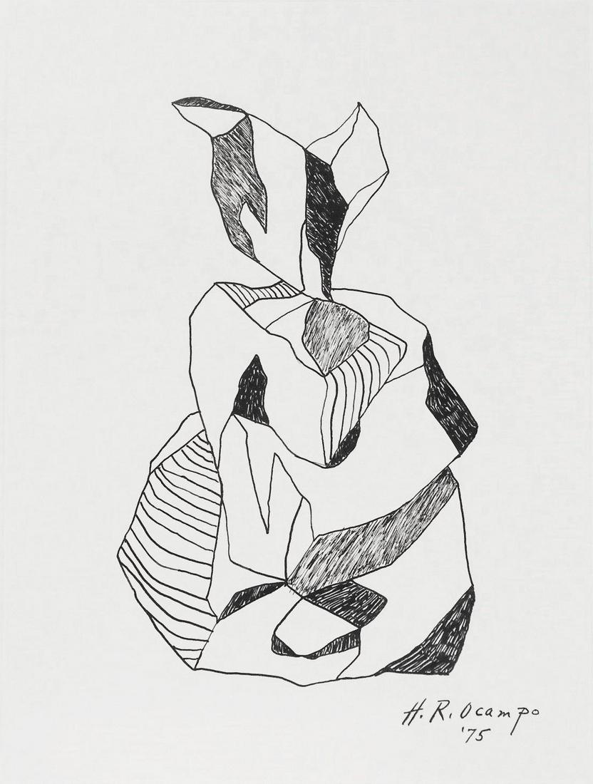 Hernando Ocampo (1911-1978) Ink Drawing (1 of 2)