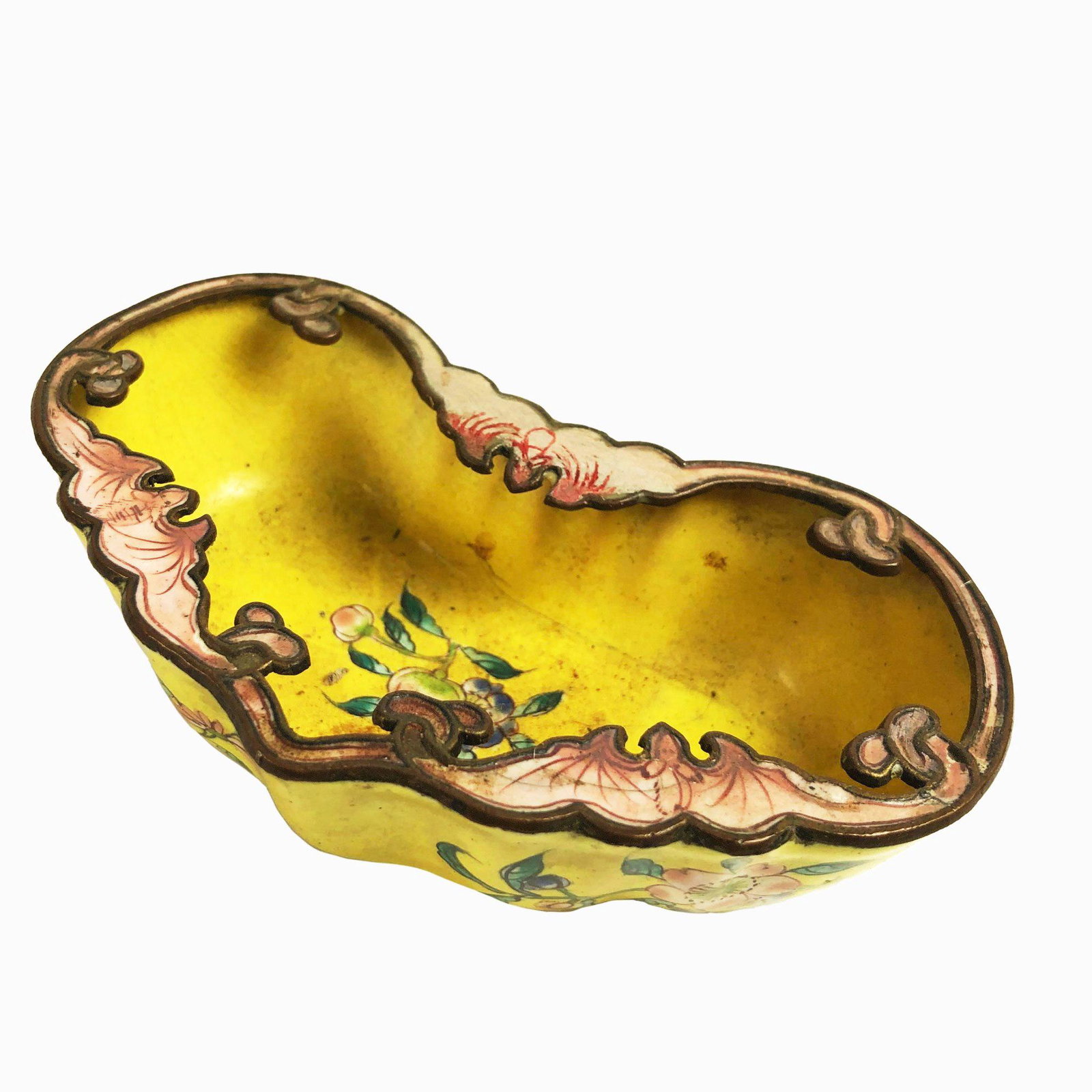 Chinese Enamel Nut Dish, Circa 1920 (1 of 3)