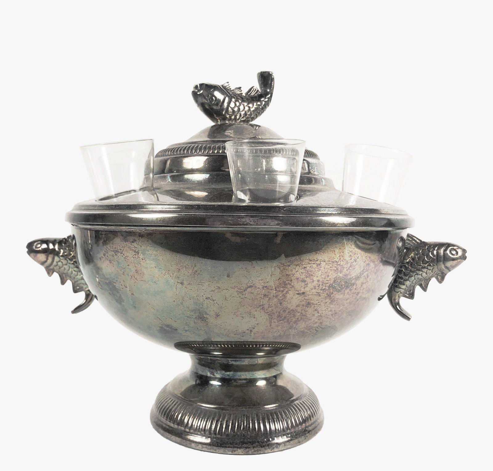 Silverplate Caviar & Vodka Serving Set (1 of 2)
