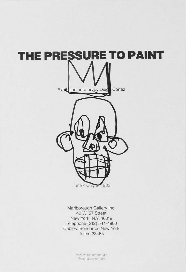 Jean-Michel Basquiat (1960-1988) Felt Pen Sketch (1 of 1)